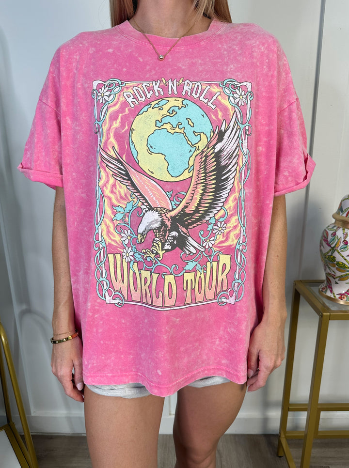 Rock N Roll World Tour Eagle Graphic Tee