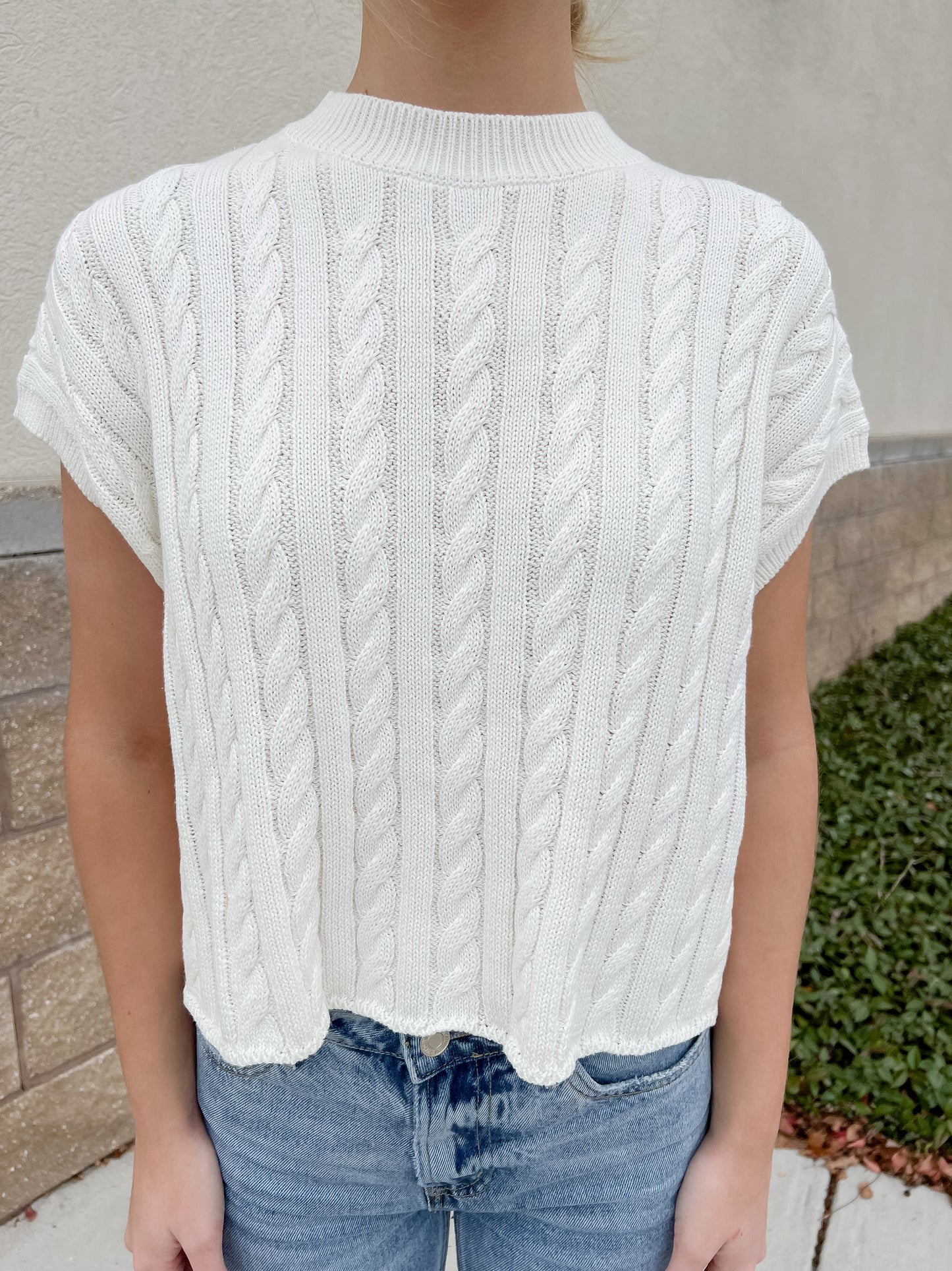 Sweater Top: White