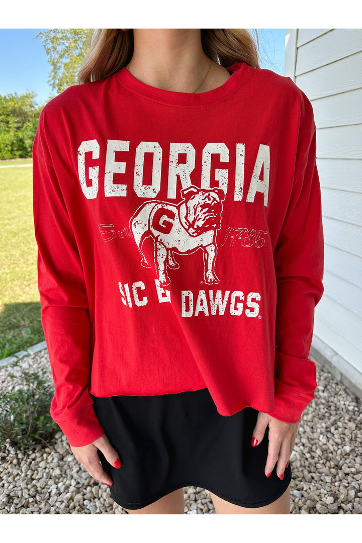 The Georgia Boxy Long Sleeve Tee