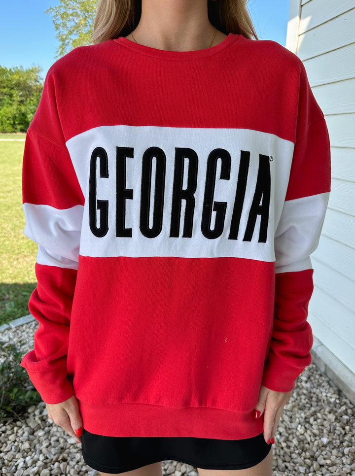 Georgia Colorblock Sweatshirt