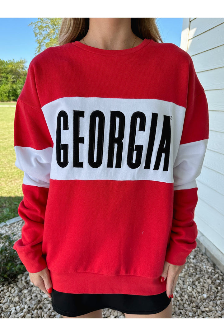 Georgia Colorblock Sweatshirt