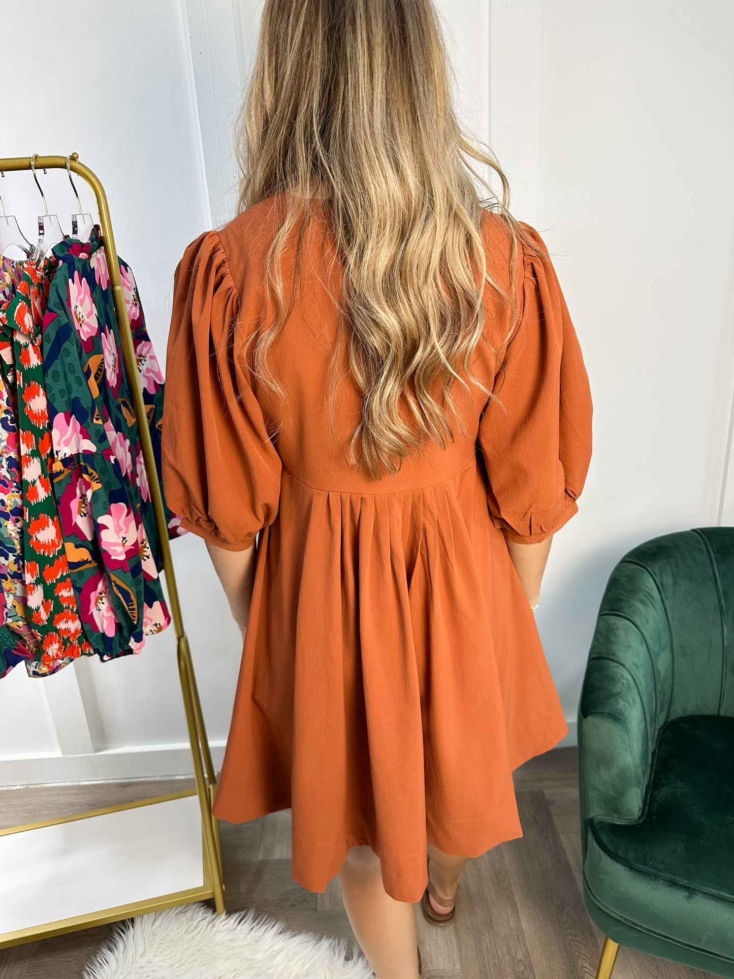 The Olivia Dress: Burnt Orange
