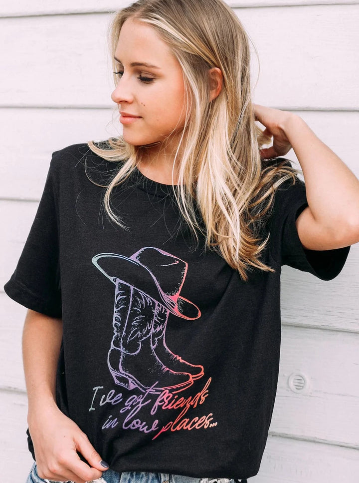 Friends In Low Places Graphic Tee