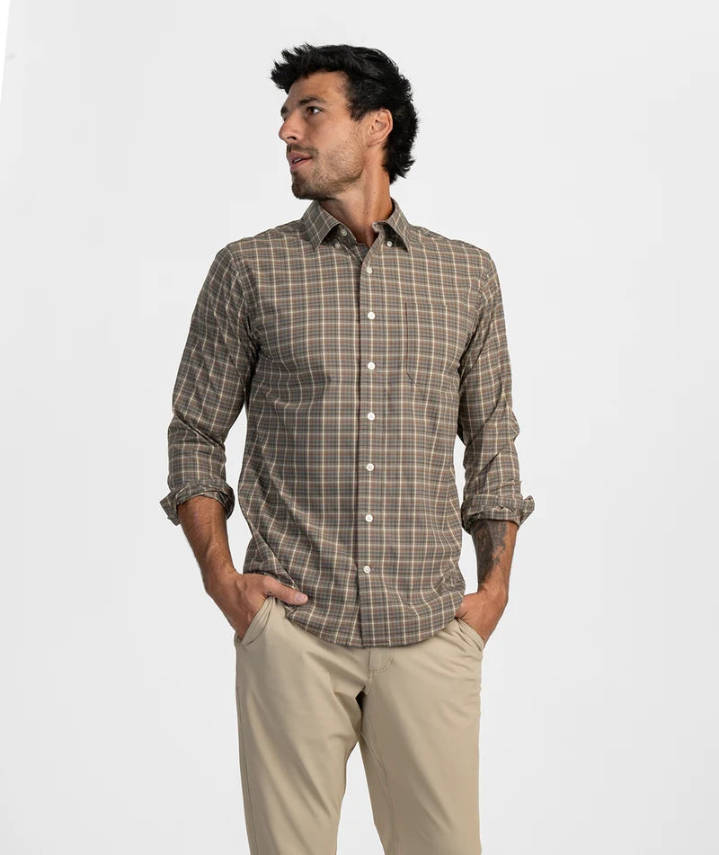 SSCO Men’s Ridgeline Plaid LS Button Down - Timber