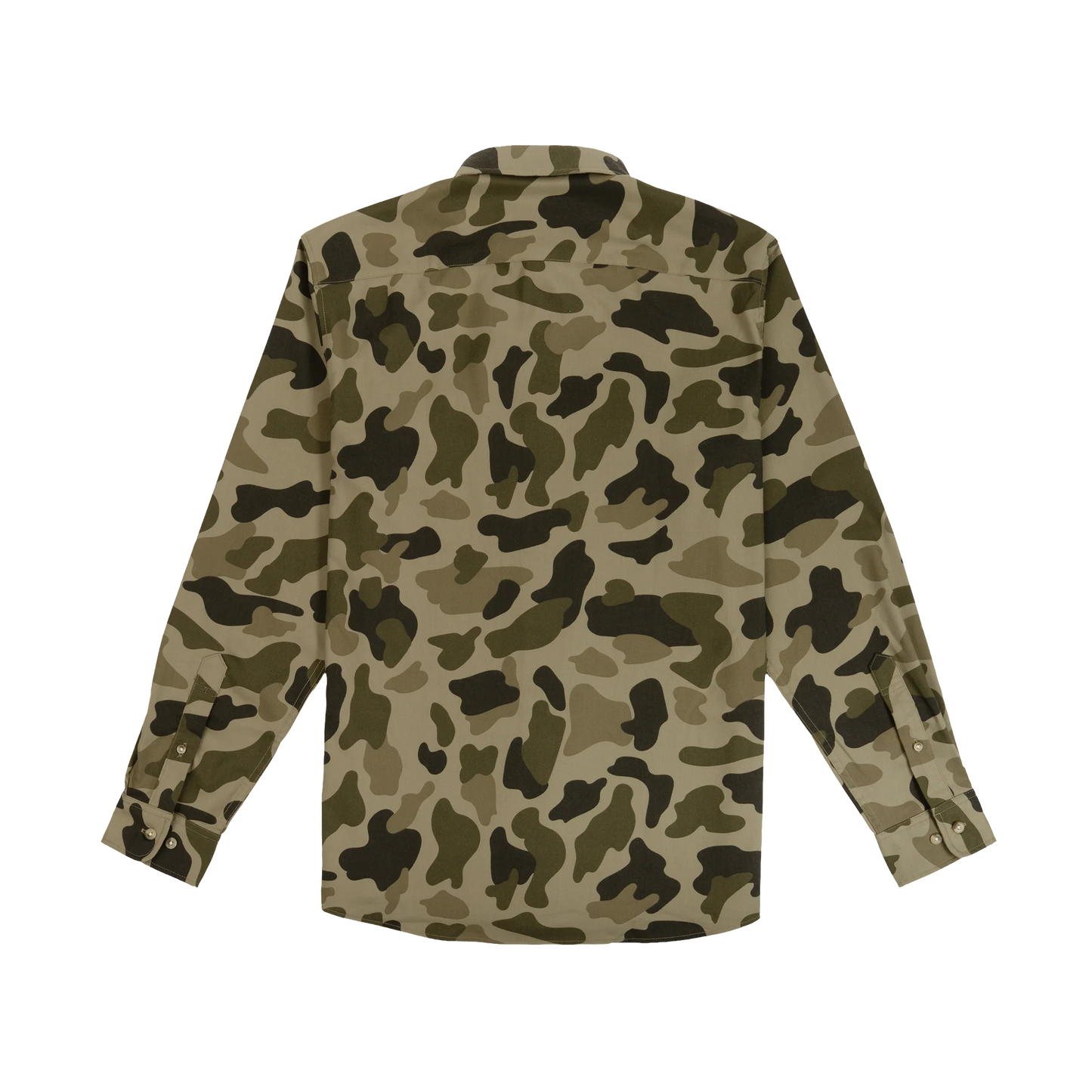 Poncho Men’s “The Duck Blind Muck” Regular Performance Flannel - Dark Duck Camo