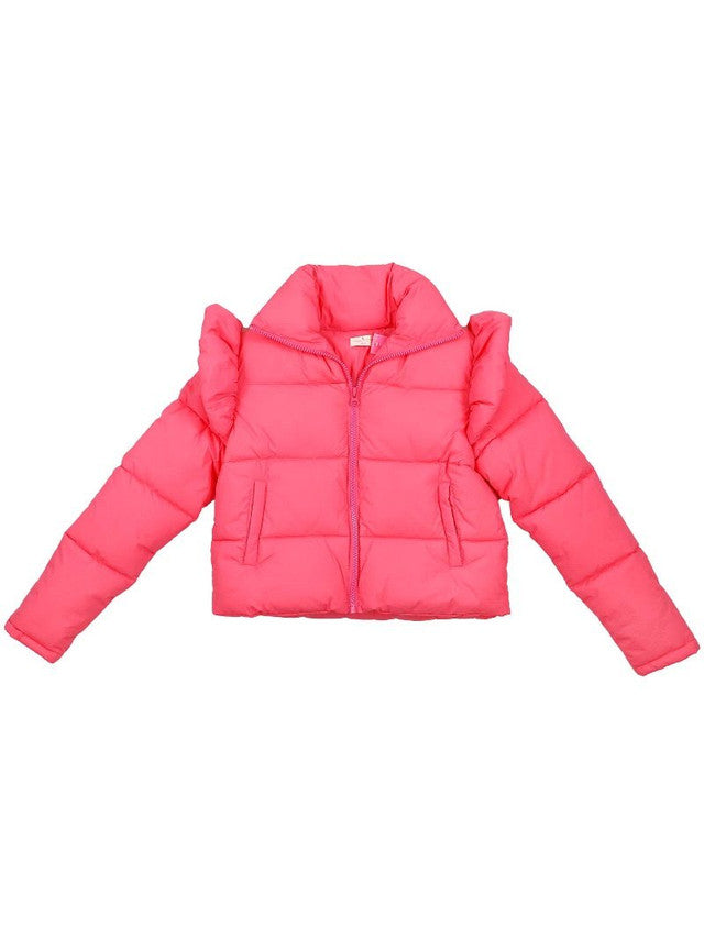 Simply Southern Puffy Jacket - Pink