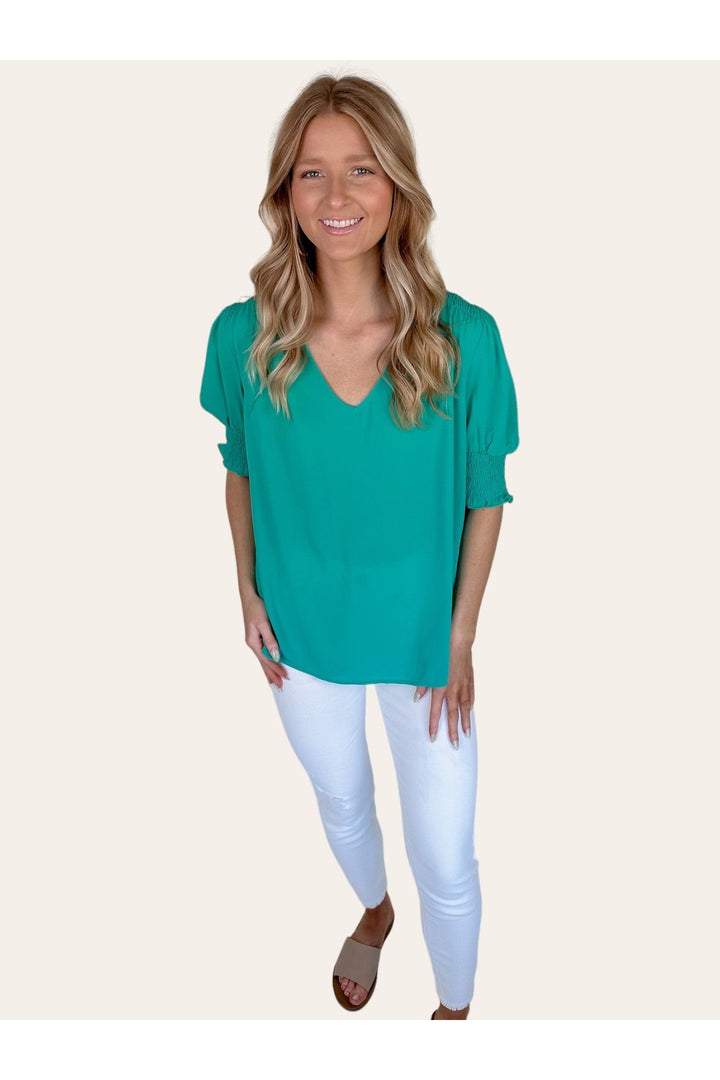 Green With Envy Top