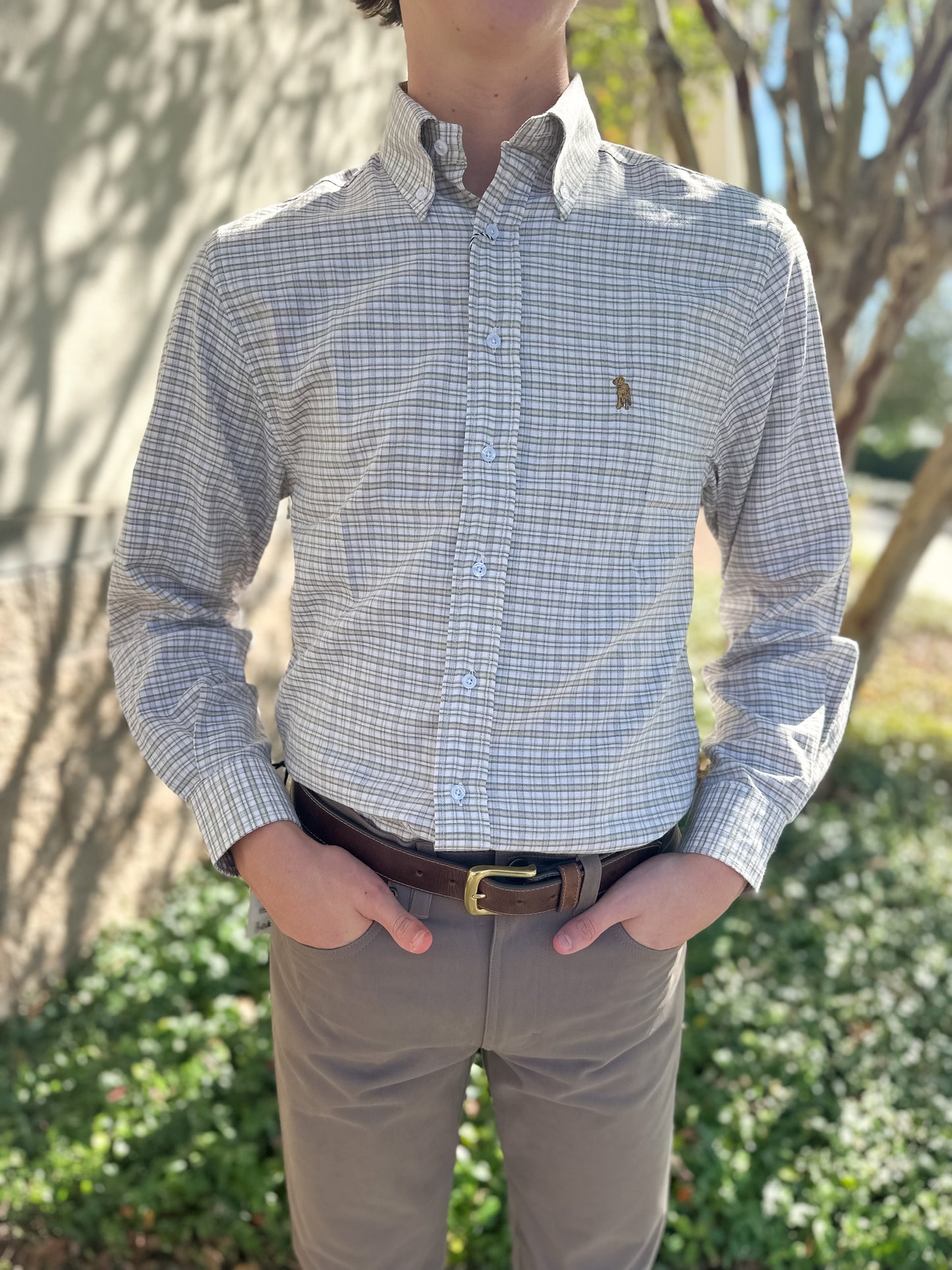 S. Casanova F25 Matthew Button Down - Seaside