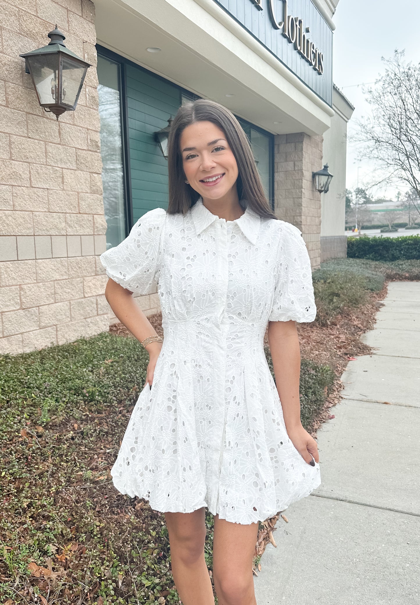 Lillian Eyelet Dress