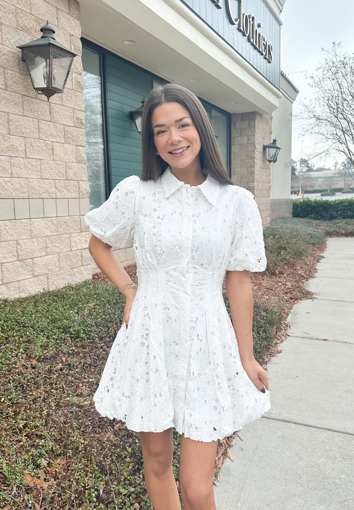 Lillian Eyelet Dress