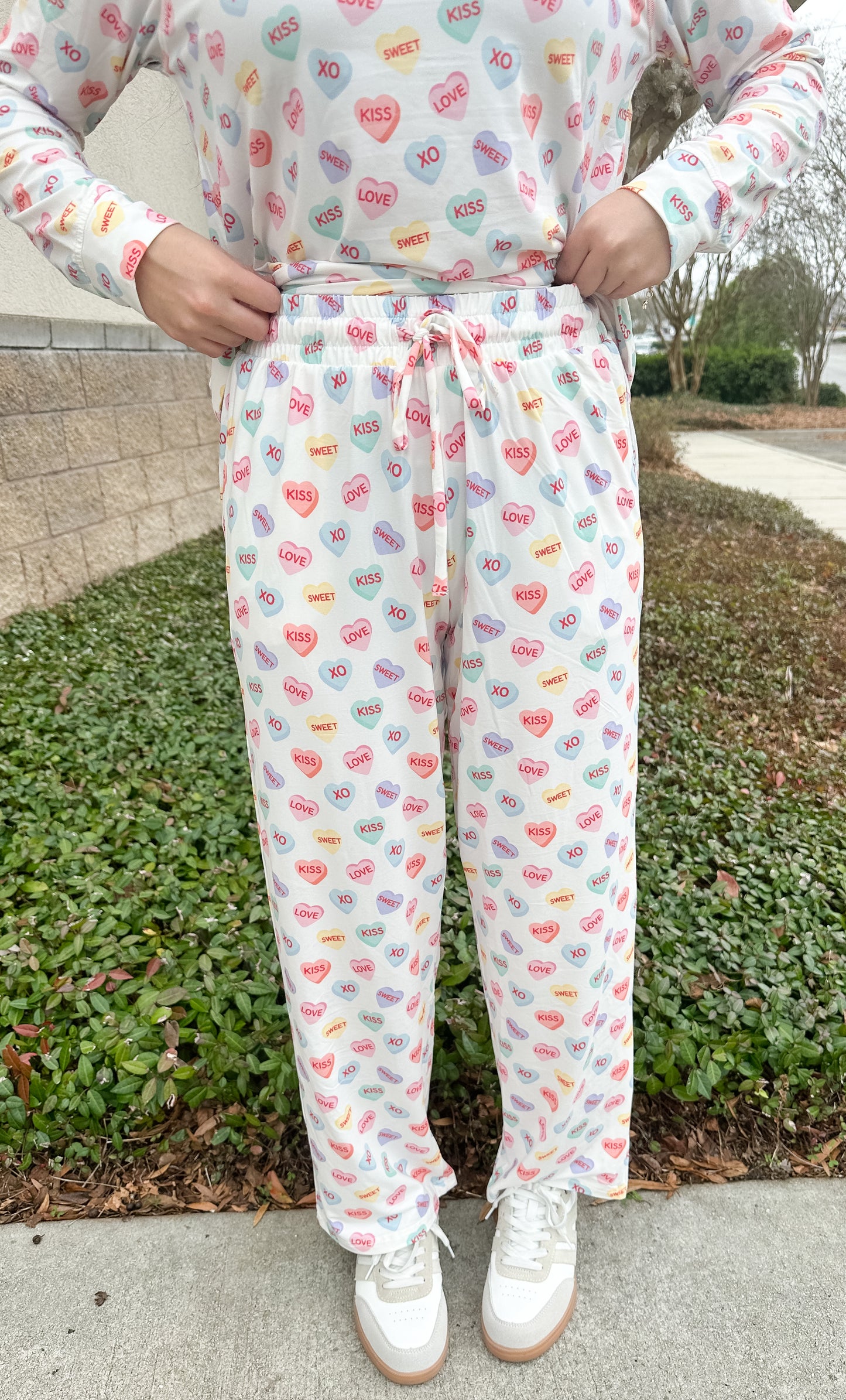 MS Annie PJ Pant Set - Candy Hearts