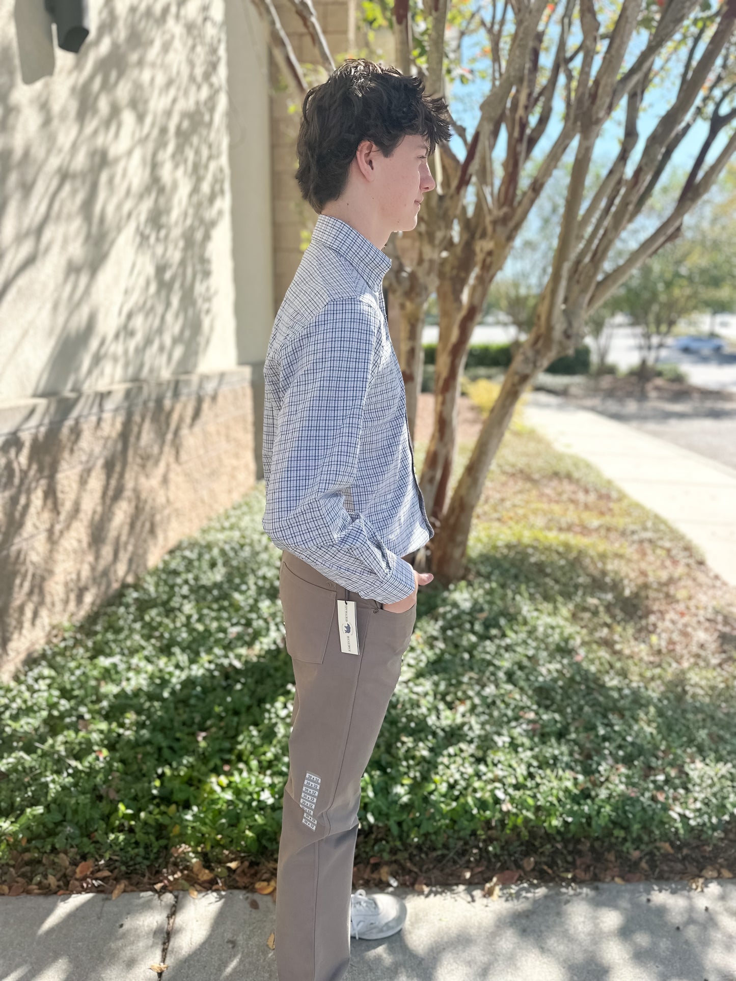 S. Casanova F25 Charlie Button Down - Low Country