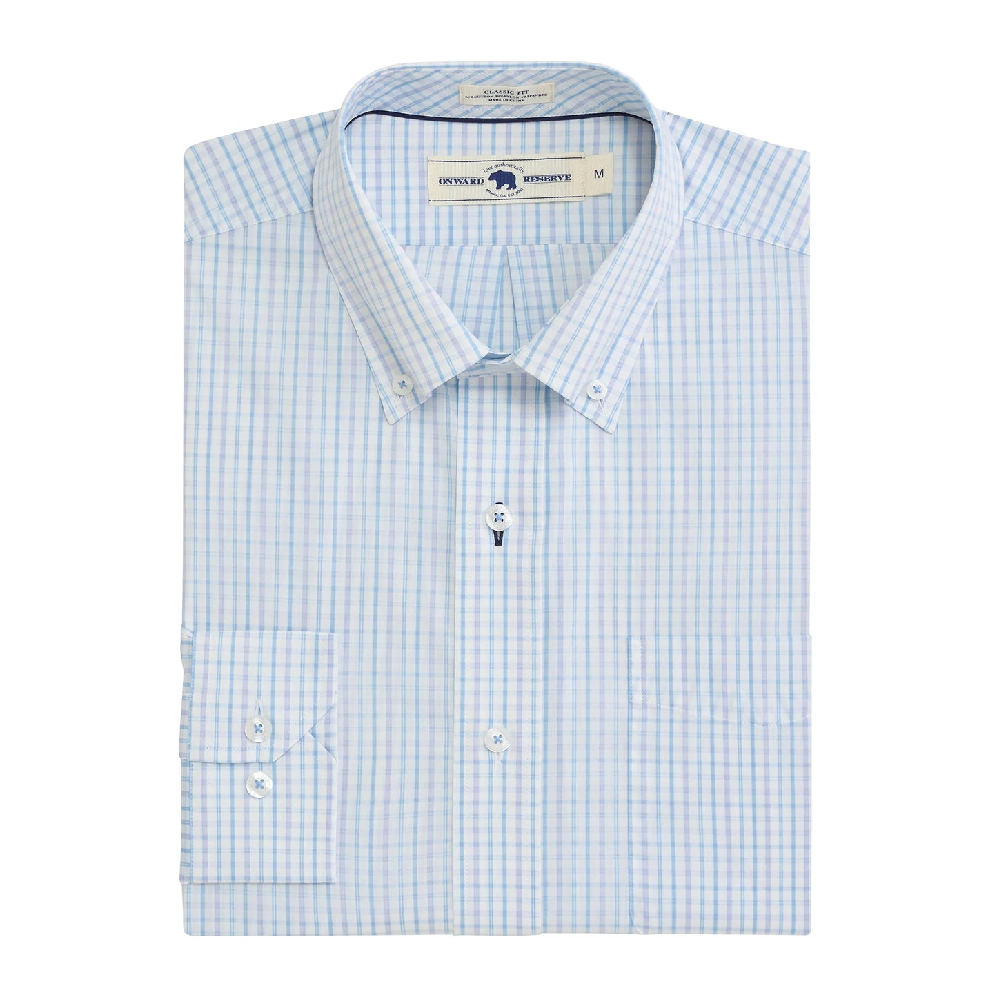 Onward Reserve Grayton Classic Fit Quad Button-Down - Iris