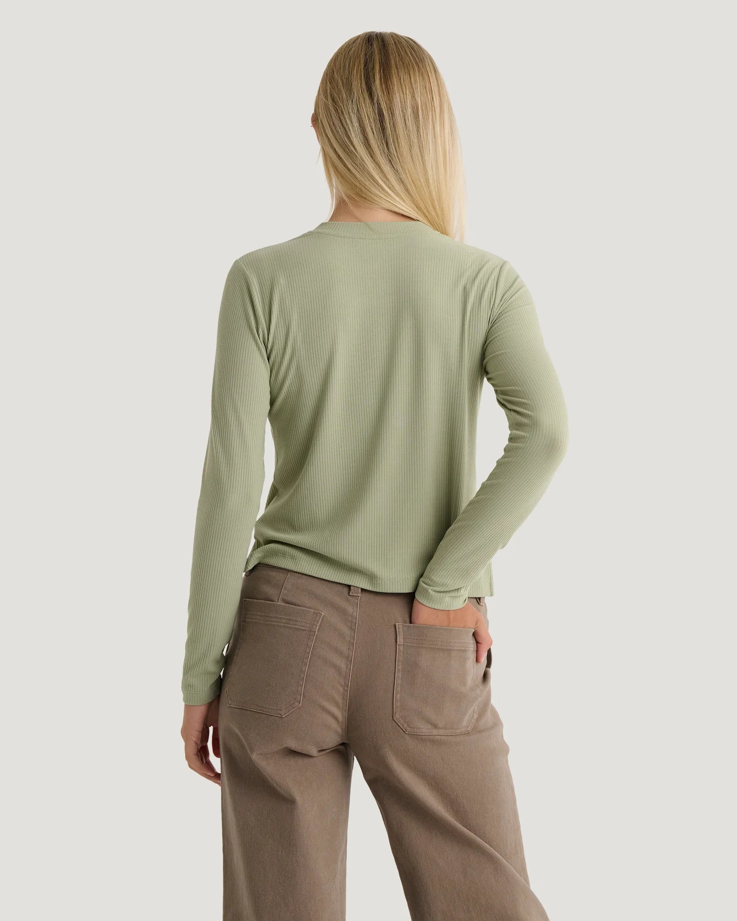 Free Fly Women’s Ribbed Bamboo Long Sleeve - Tea