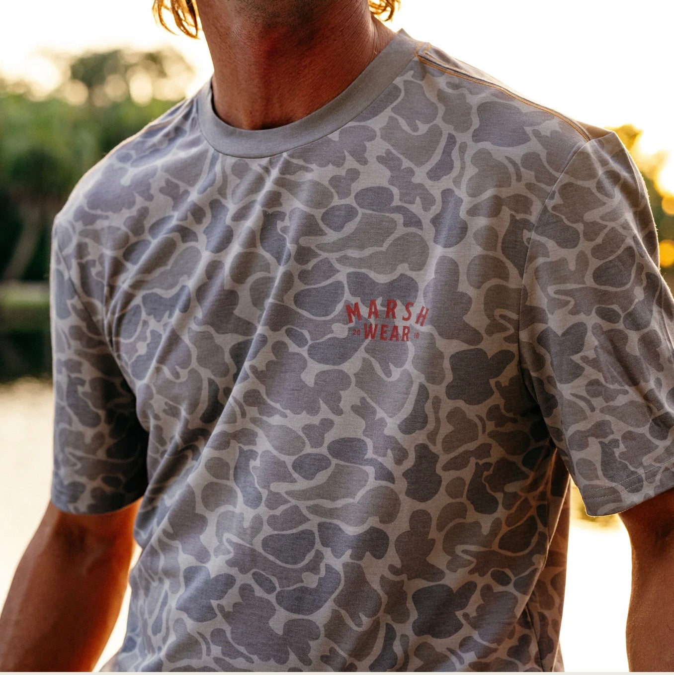 Marsh Wear Men’s Stackhouse Hagood S/S T-Shirt - Khaki Mallard Camo