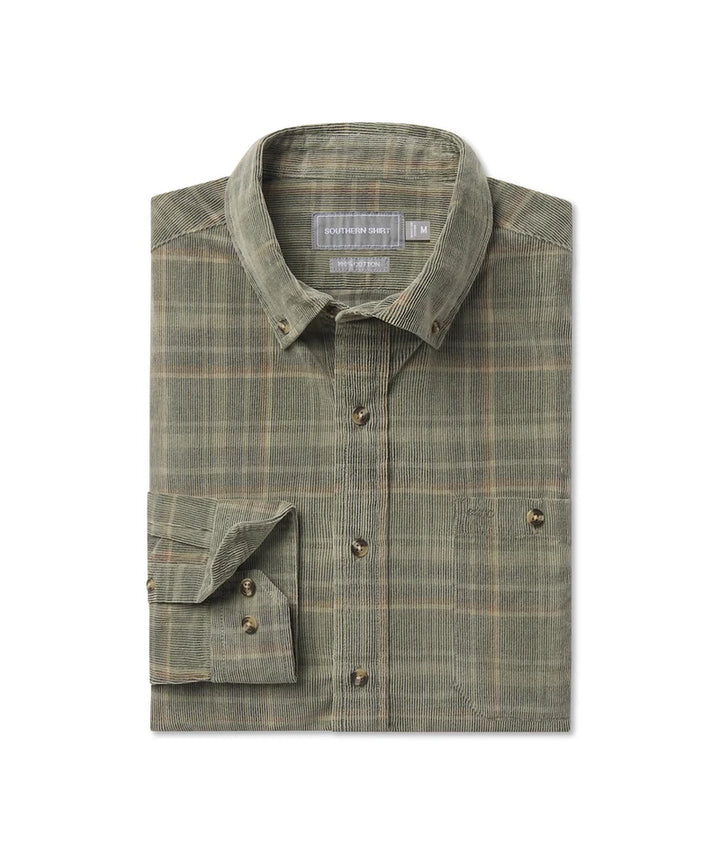 SSCO Men’s Braxton Lightweight Cord Flannel - Timberline
