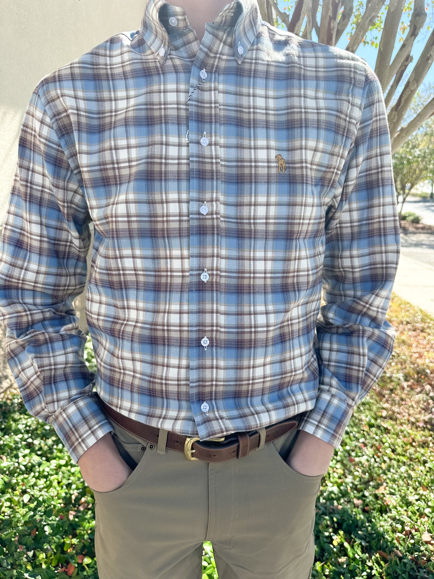 S. Casanova F25 Jackson Plaid Button Down