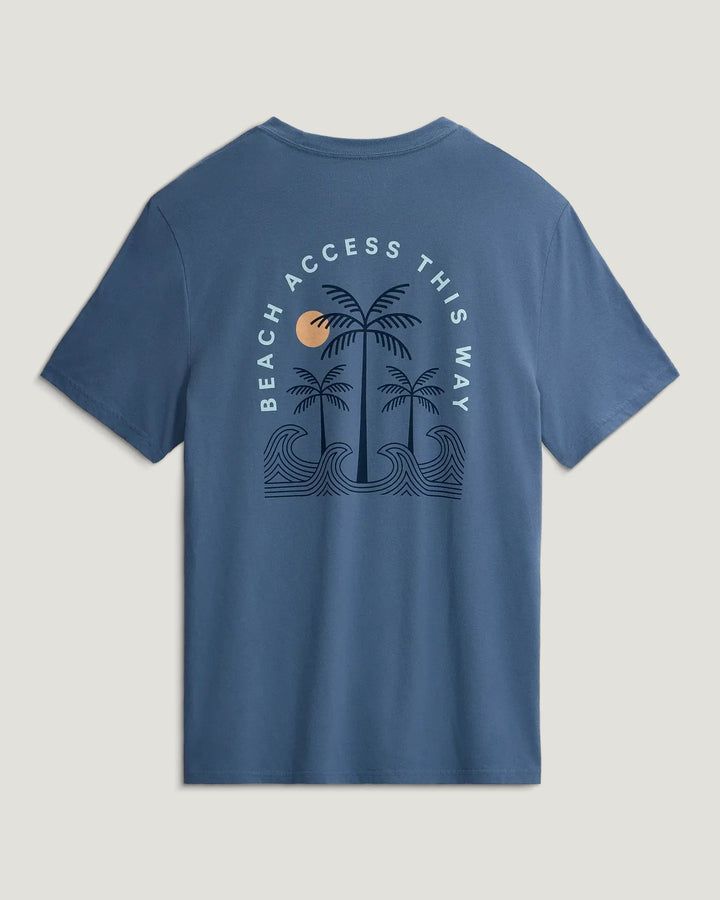 Free Fly Men’s Beach Access S/S T-Shirt - Pacific Blue