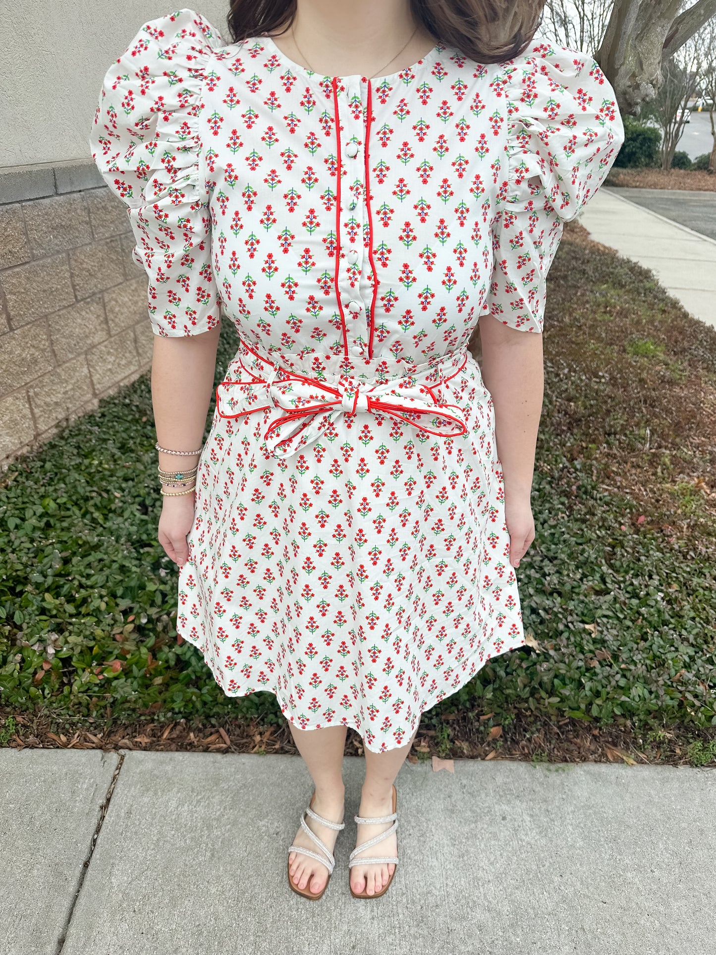 Dixie Flora Belted Mini Dress