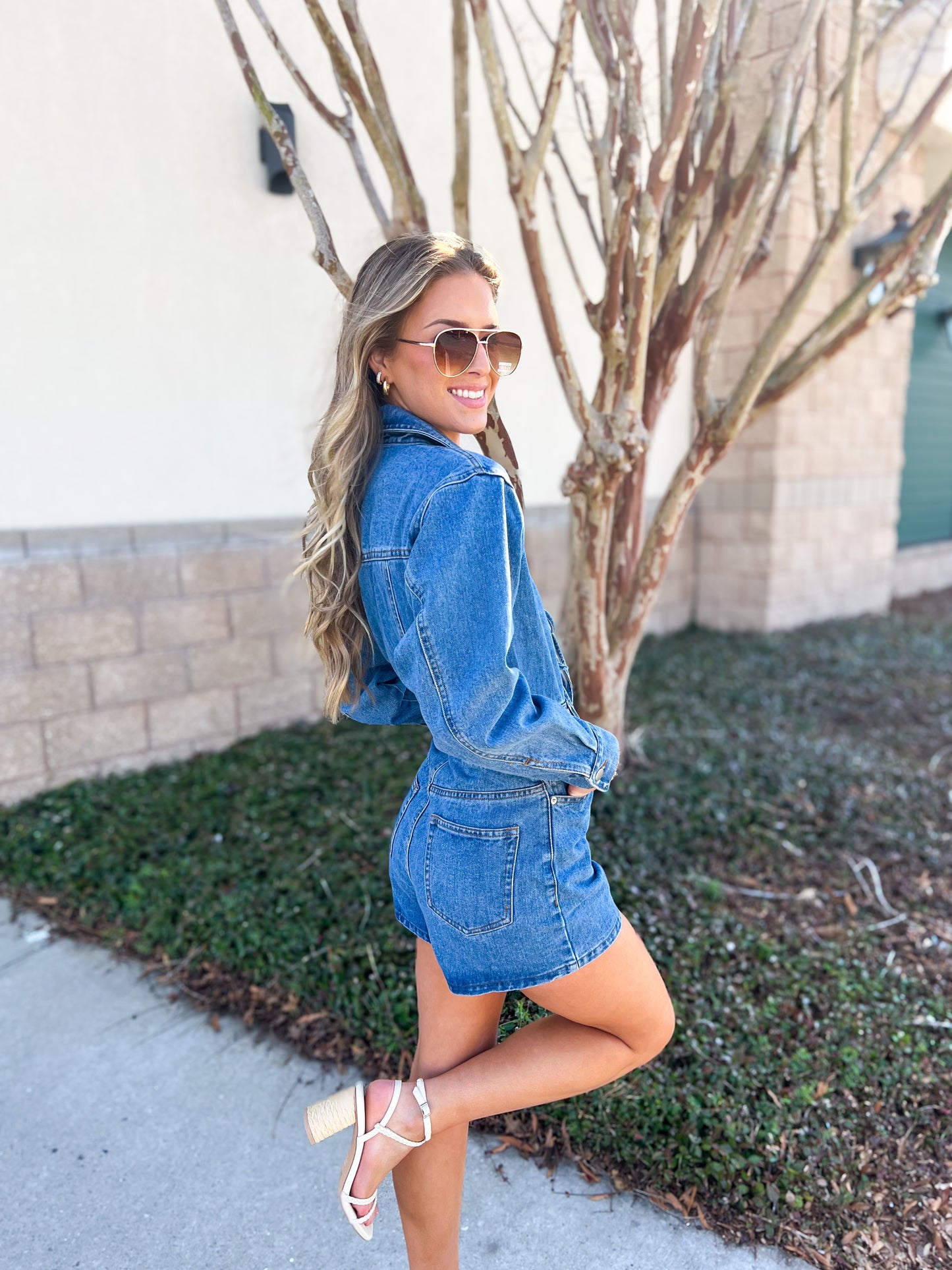 Stampede Denim Romper