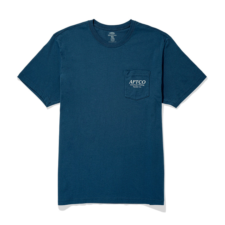 Aftco Men’s Docked S/S T-Shirt - Naval