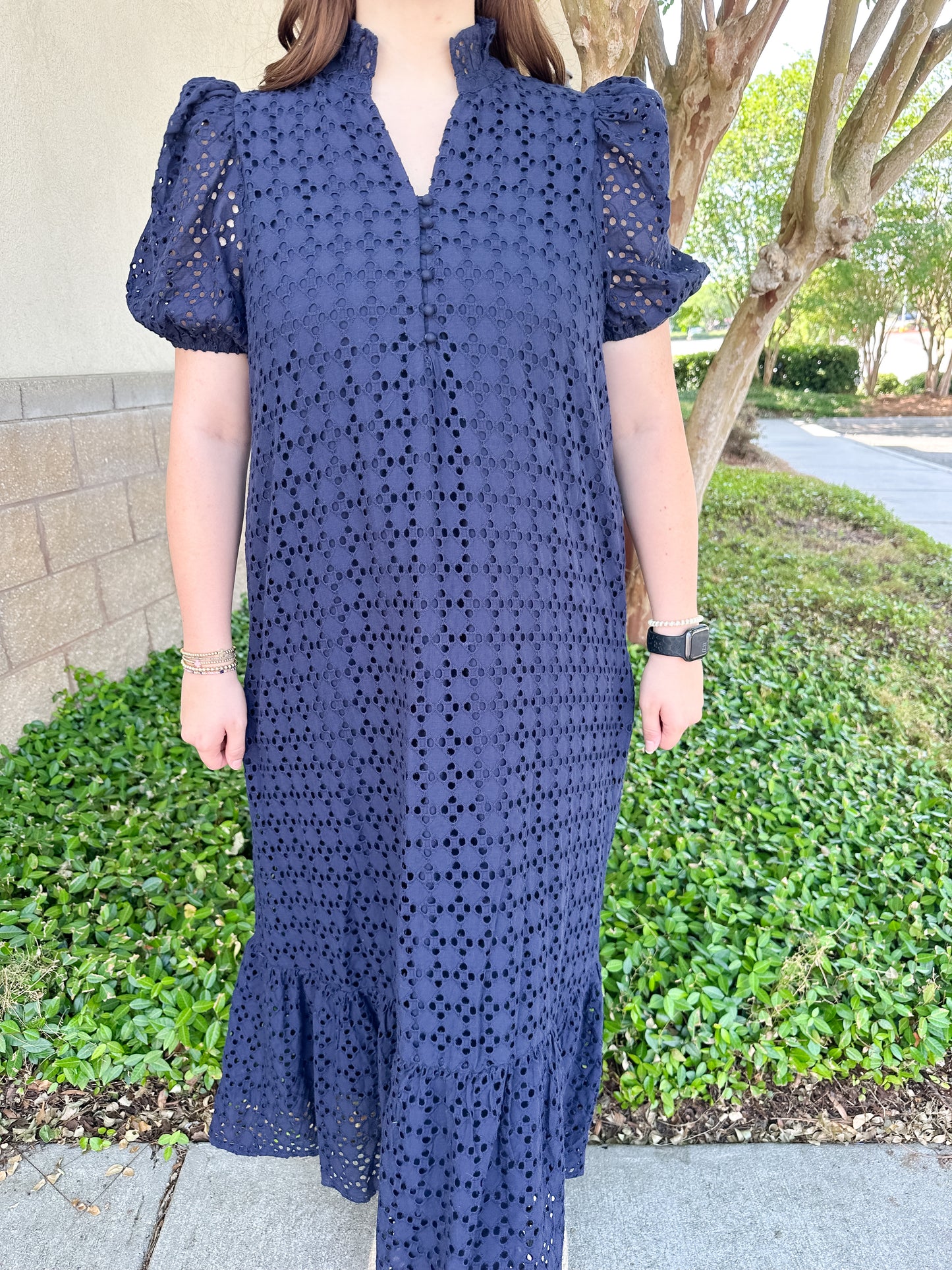 Elise Eyelet Maxi Dress