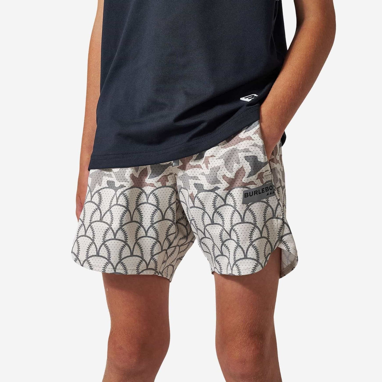 Burlebo Youth Mesh Training Shorts - Fowl Ball - Classic Deer Camo