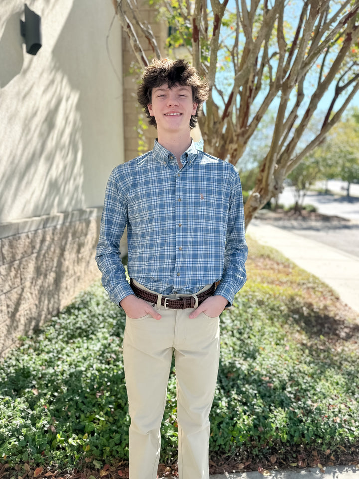 S. Casanova F25 Bowden Plaid Button Down