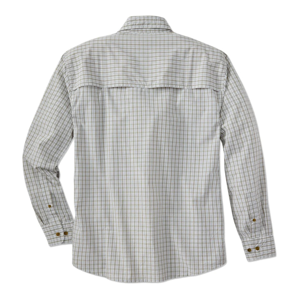 TSG Brooks Bamboo L/S Sport Shirt - Field Plaid Wheat