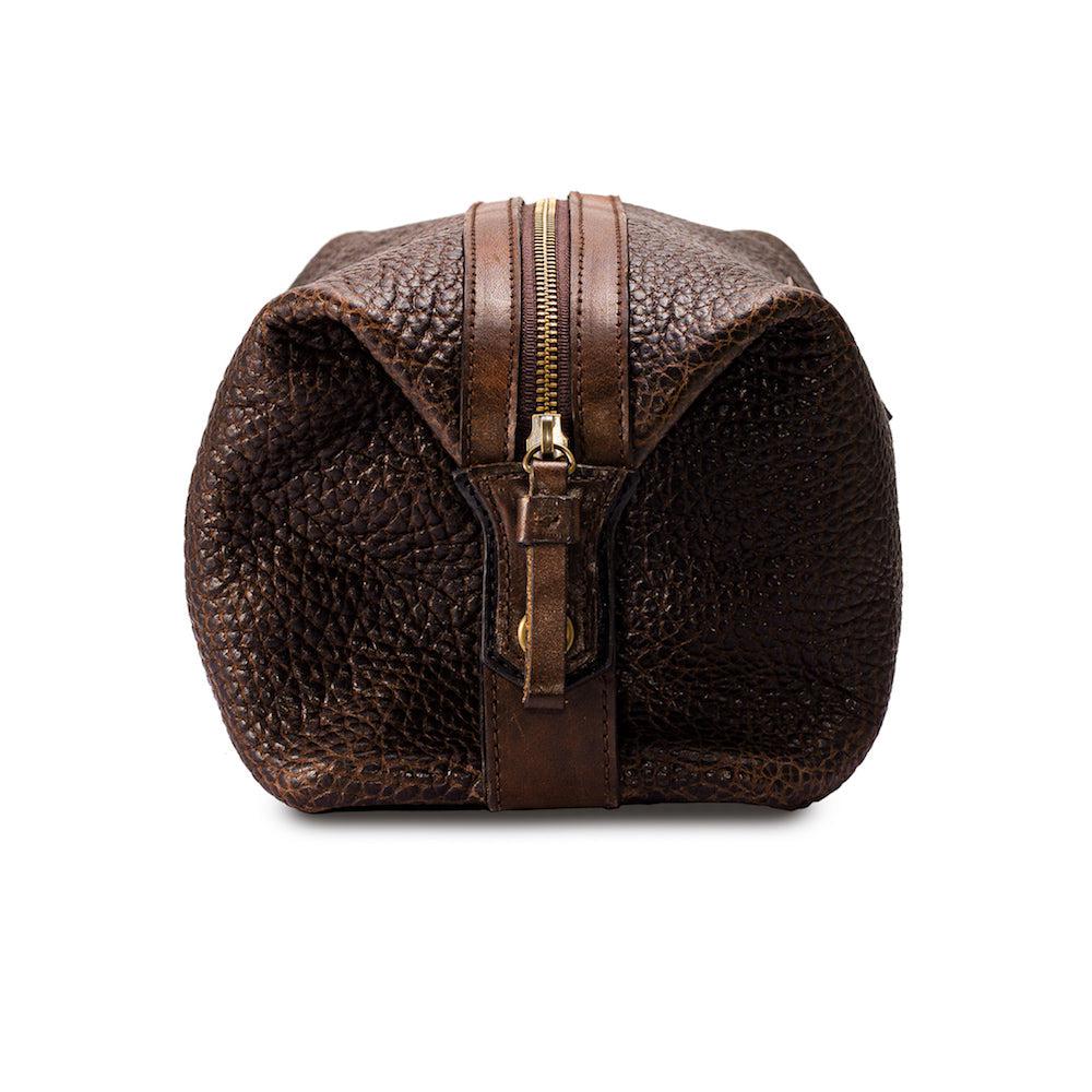 Mission Mercantile Theodore Leather Toiletry Wash Bag
