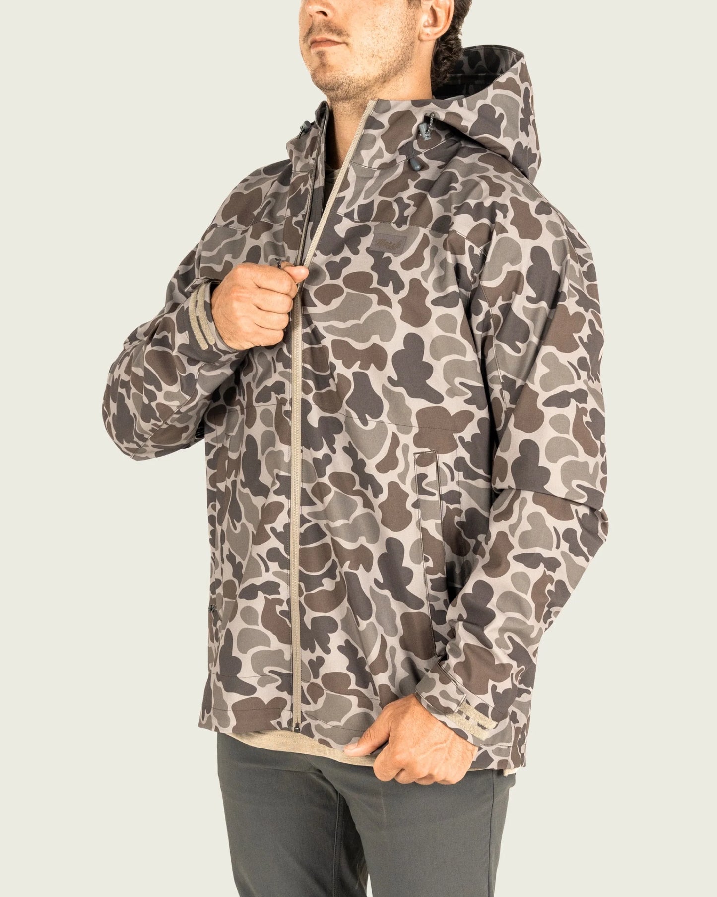 Marsh Wear Men’s Cumberland Rain Jacket - Dark Green Mallard Camo