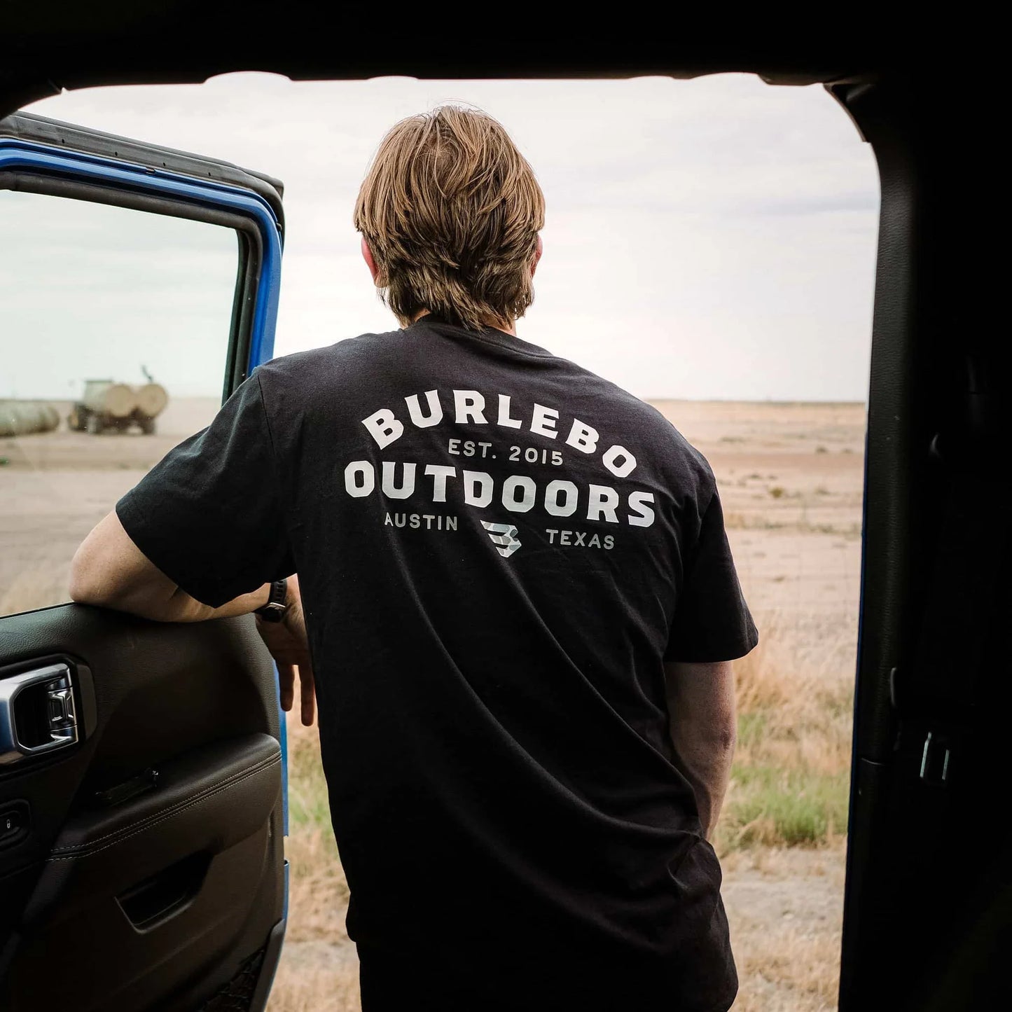 Burlebo Men’s S/S T-Shirt - BURLEBO Outdoors Logo - Black