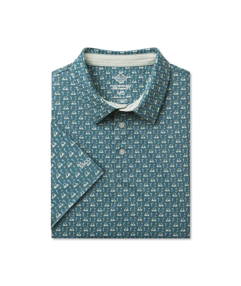 SSCO Men’s Perfect Round MotionTech Polo SS - Back Nine