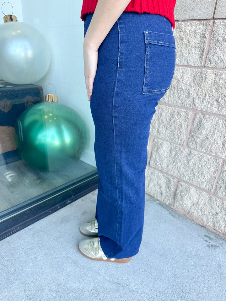 AW Wide Leg Jeans - Dark Denim