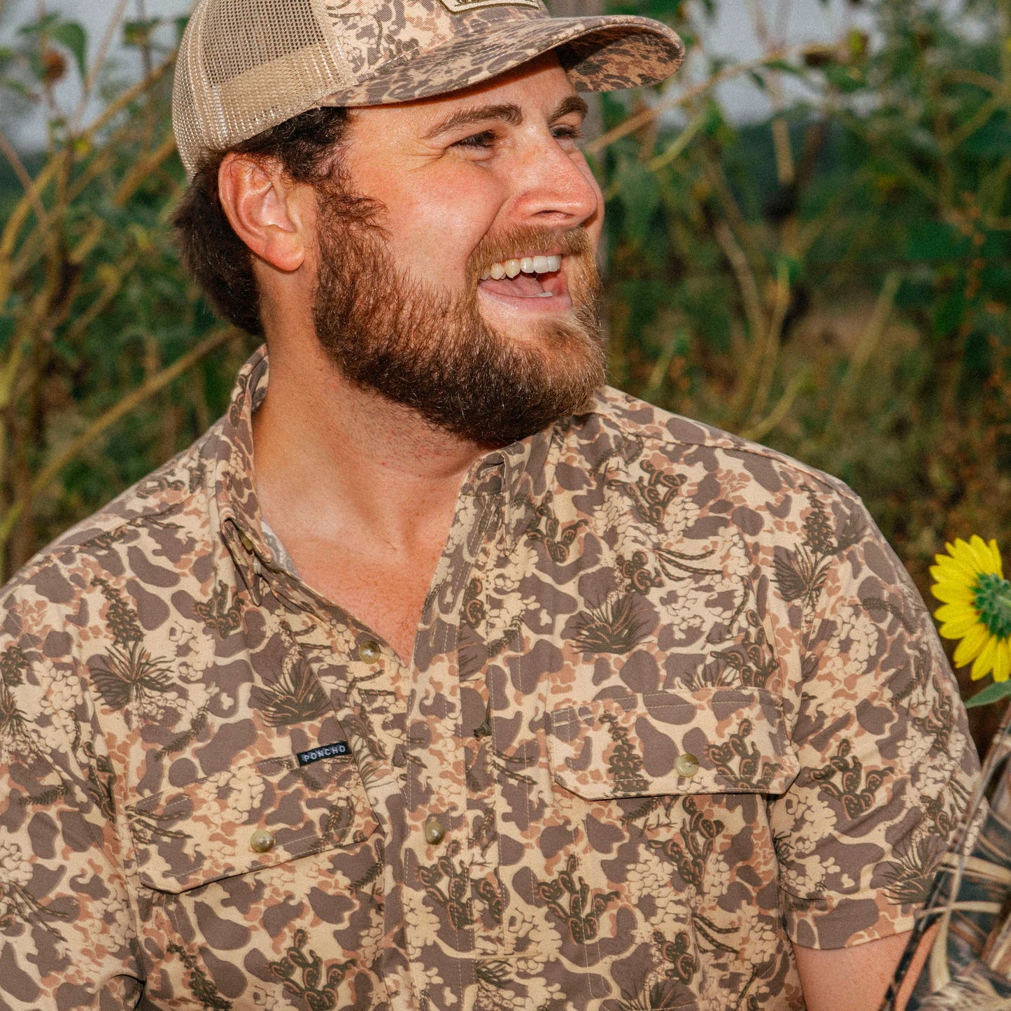 Poncho Men’s “The Albany” S/S Regular Shirt - North Zone Camo