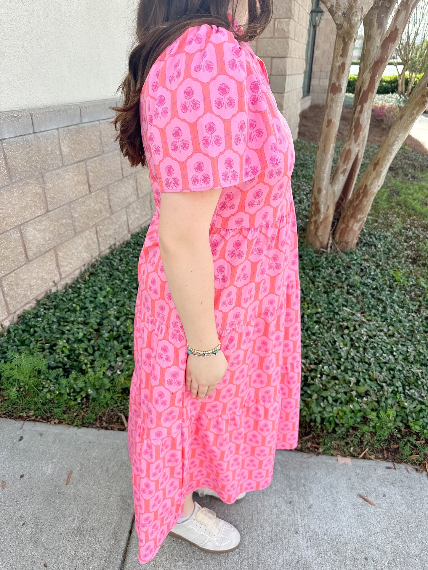 Ivy Dress - Rosette Charm Pink