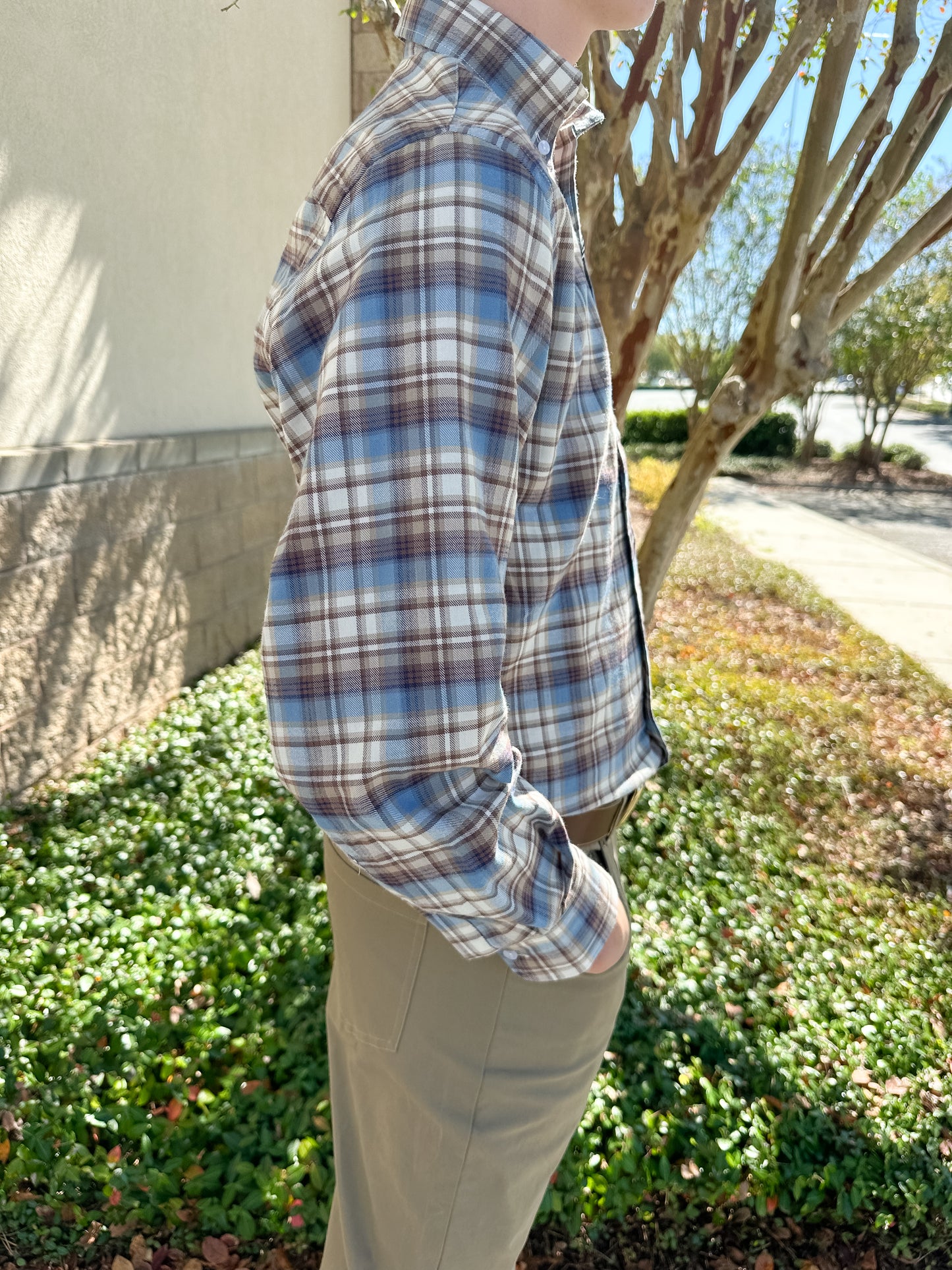 S. Casanova F25 Jackson Plaid Button Down