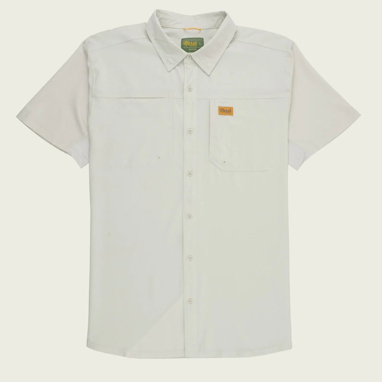 Marsh Wear Men’s Lenwood Tech S/S Button Down - Stone
