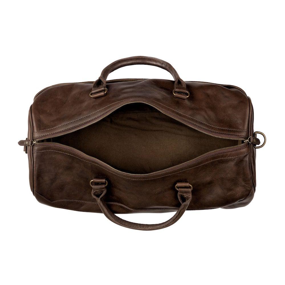 Mission Mercantile Benjamin Leather Duffle Bag - Walnut