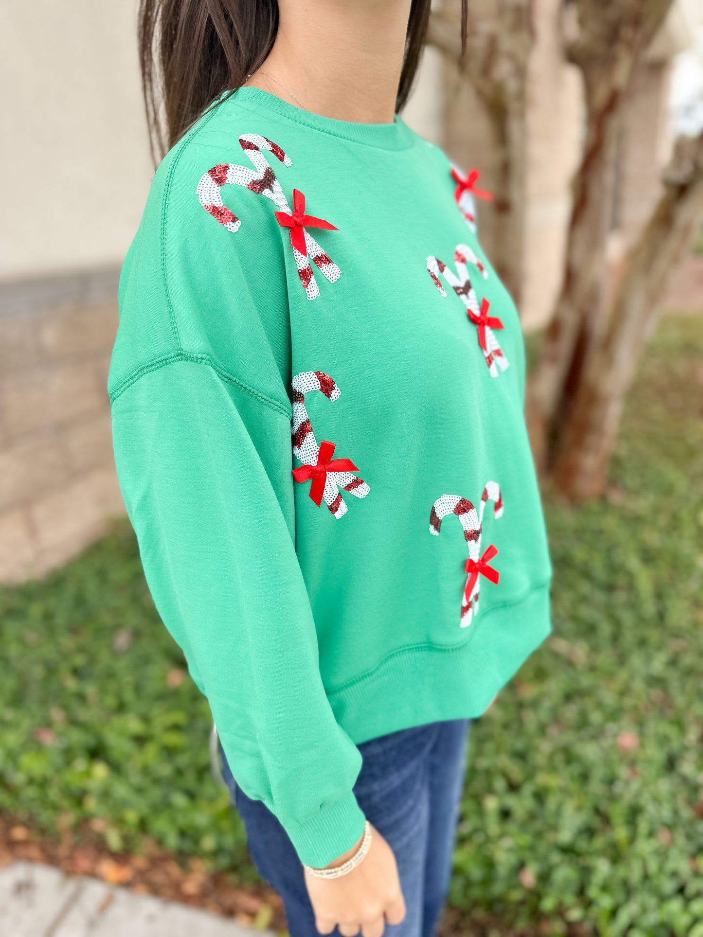 MS Millie Sweatshirt - Candy Canes