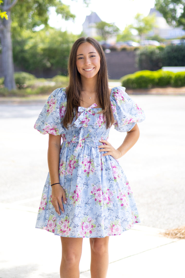 Tea Time Floral Mini Dress