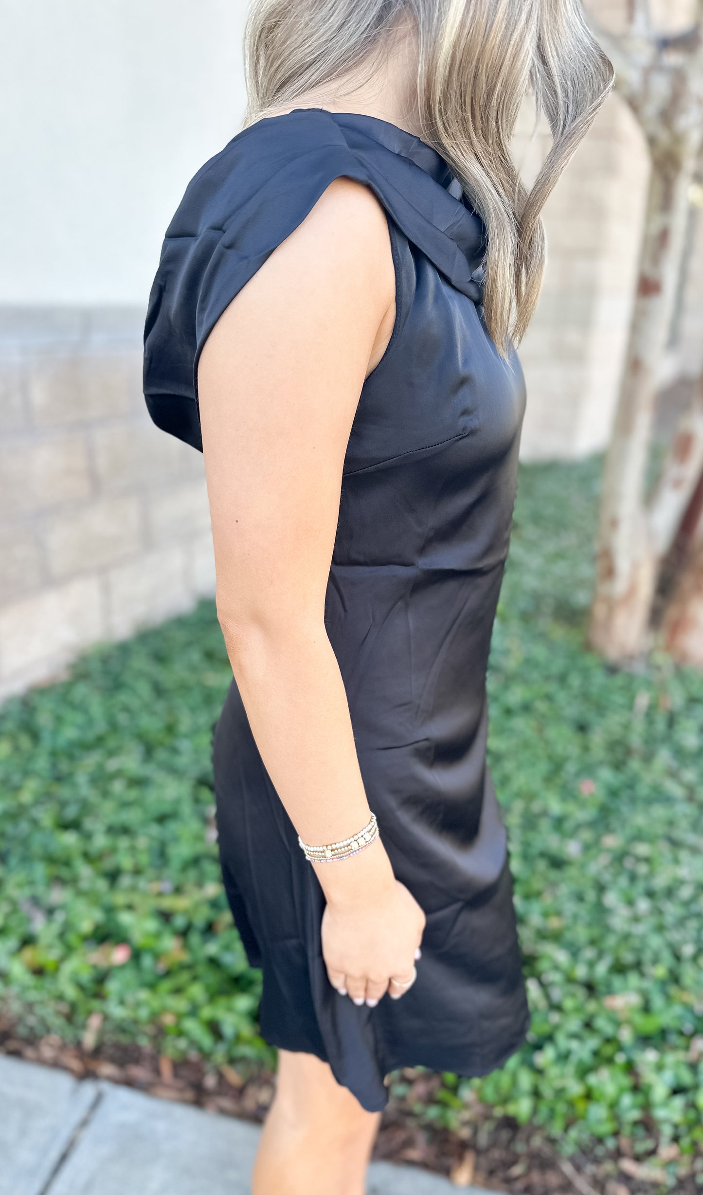 Nancy Satin Drape Dress