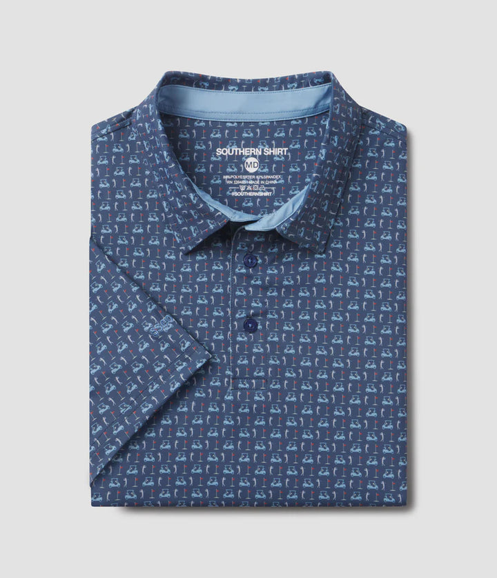 SSCO Men’s Perfect Round Printed Polo - Nocturnal