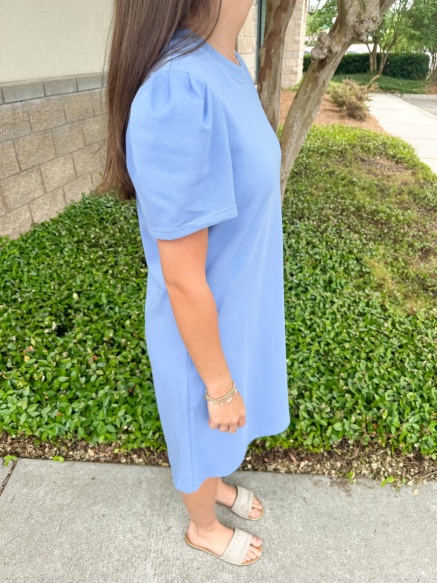 Carolina T-Shirt Dress - Blue