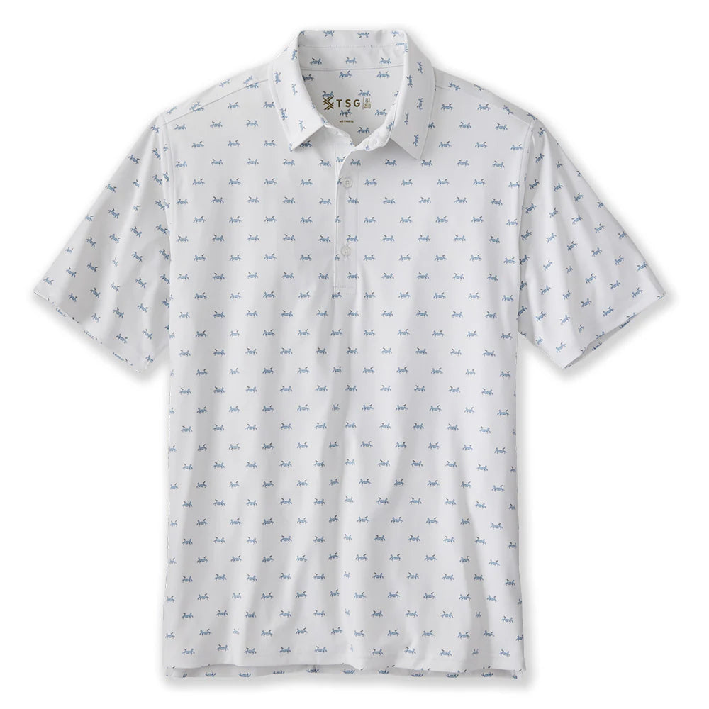 TSG Men’s Topper Performance Polo - Ivory Crab Grass