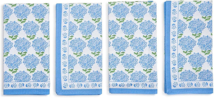 Two’s Company Cloth Napkin Set - Hydrangea