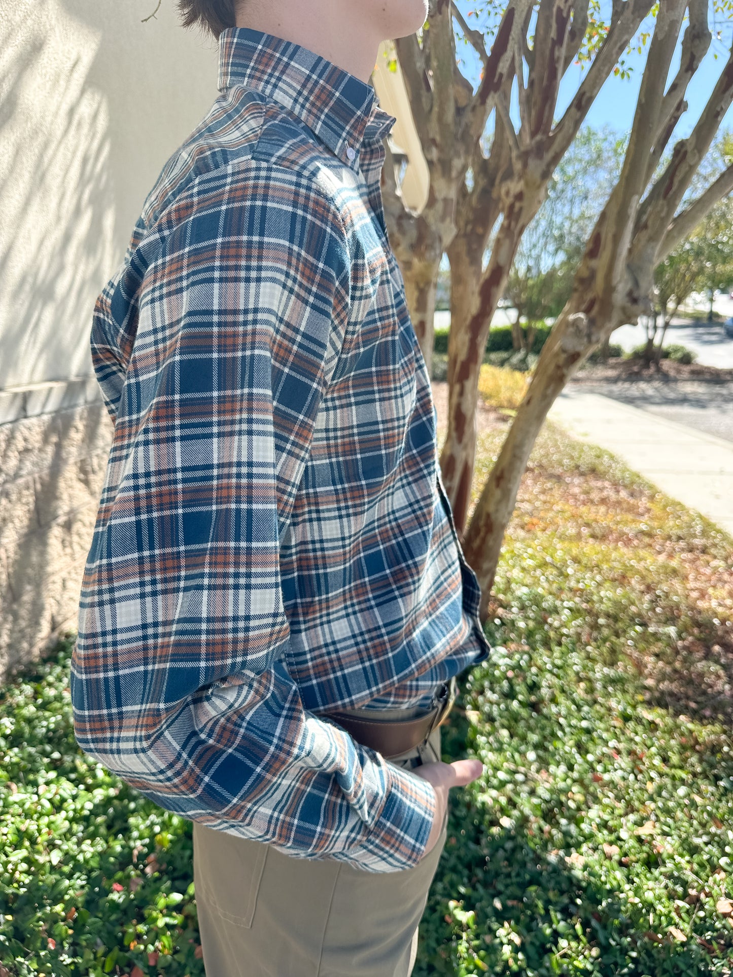 S. Casanova F25 Marcus Plaid Button Down