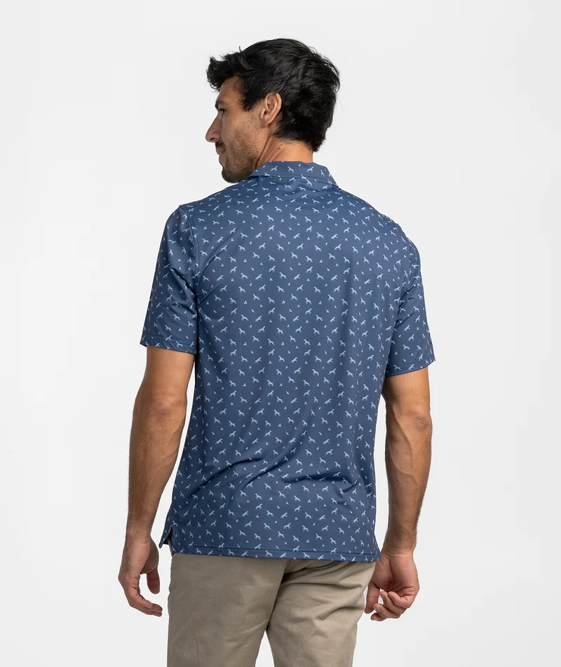 SSCO Men’s Uplands Unleashed Printed Polos - Midnight Navy