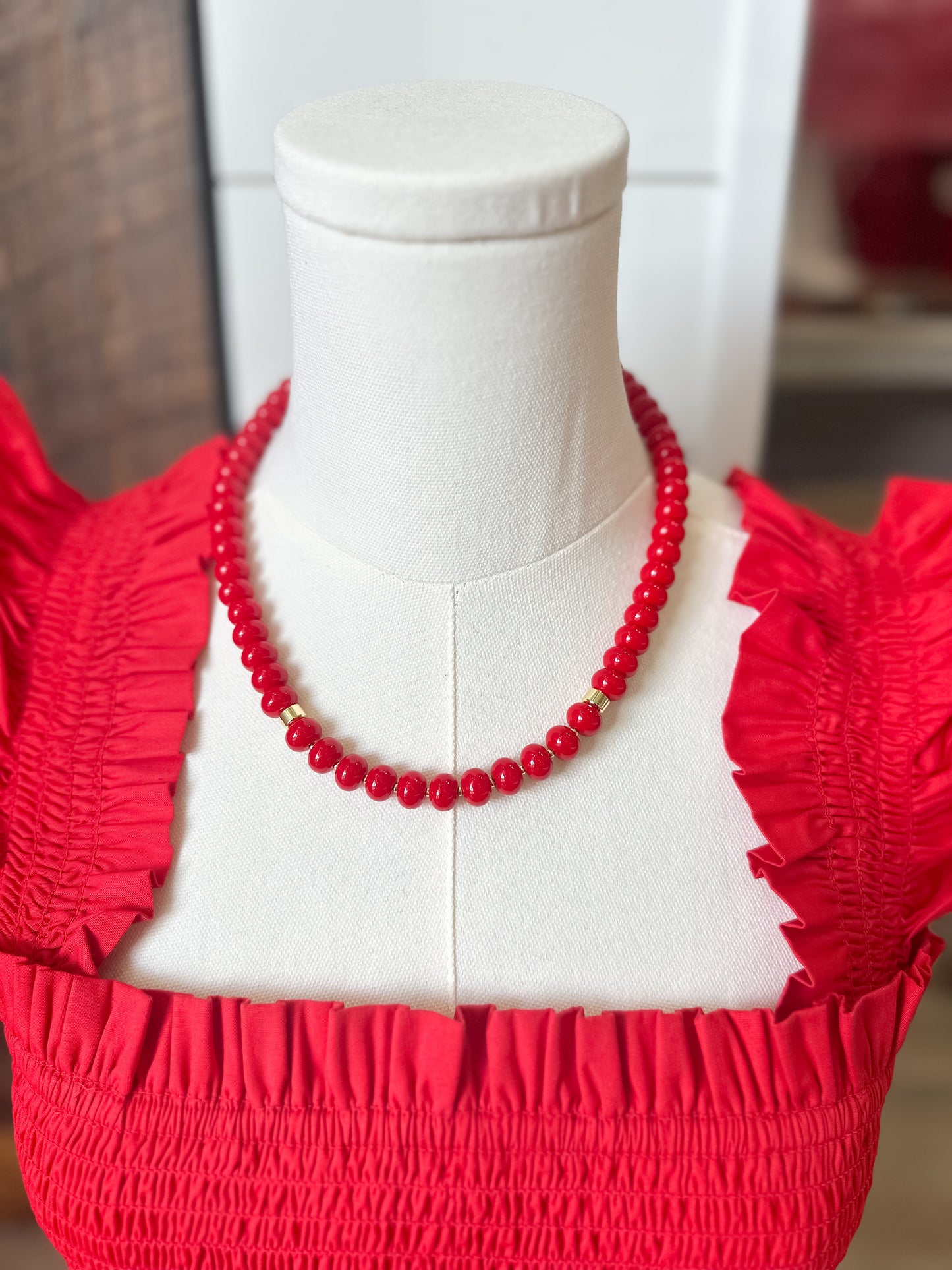 Jarvis Necklace - Red