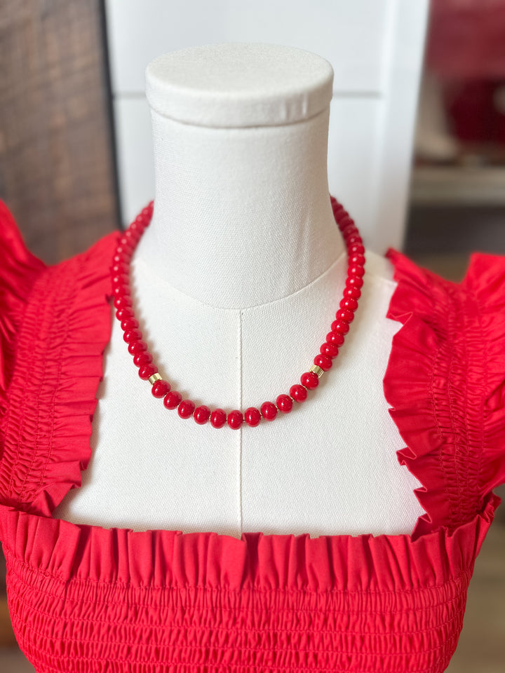 Jarvis Necklace - Red